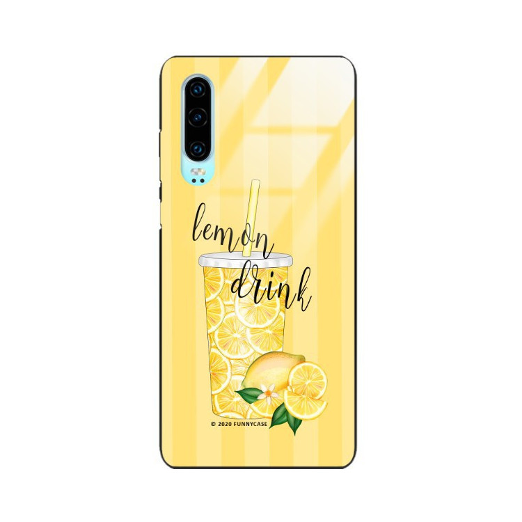 Etui Huawei P30, ST_LEMON2 Wzory - FunnyCase