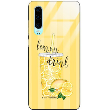 Etui Huawei P30, ST_LEMON2 Wzory - FunnyCase