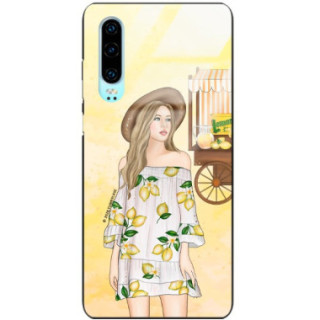 Etui Huawei P30, ST_LEMON25 Wzory - FunnyCase