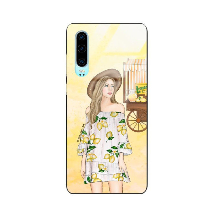 Etui Huawei P30, ST_LEMON25 Wzory - FunnyCase