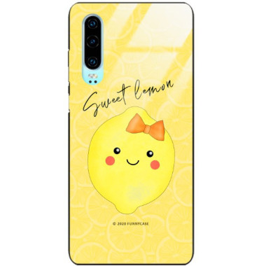 Etui Huawei P30, ST_LEMON7 Wzory - FunnyCase