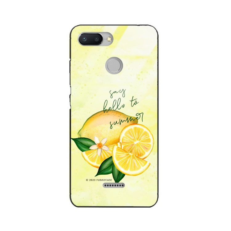 Etui Xiaomi REDMI 6, ST_LEMON33 Wzory - FunnyCase