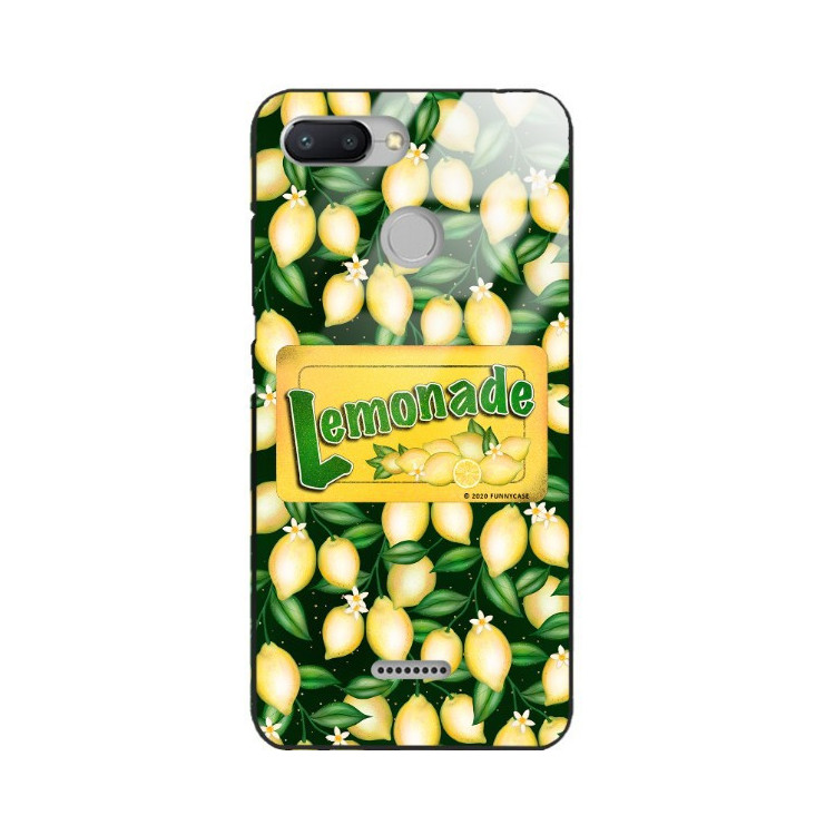 ETUI BLACK CASE GLASS NA TELEFON XIAOMI REDMI 6 ST_LEMON42