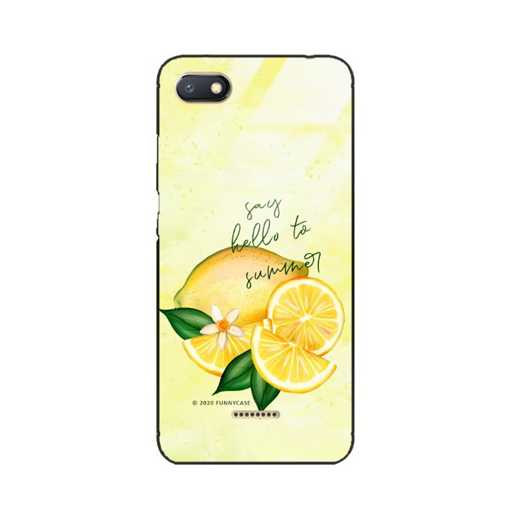 Etui Xiaomi REDMI 6A, ST_LEMON32 Wzory - FunnyCase