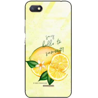 Etui Xiaomi REDMI 6A, ST_LEMON32 Wzory - FunnyCase