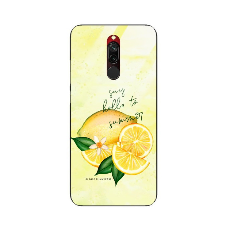 Etui Xiaomi REDMI 8, ST_LEMON28 Wzory - FunnyCase