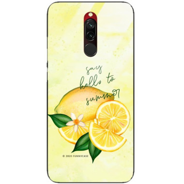 Etui Xiaomi REDMI 8, ST_LEMON28 Wzory - FunnyCase