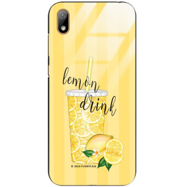 Etui Huawei Y5 2019, ST_LEMON2 Wzory - FunnyCase