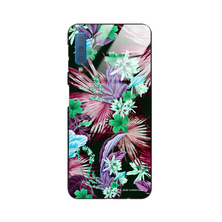 Etui Samsung GALAXY A7 2018, ST_DARK-JUNGLE12 Wzory - FunnyCase