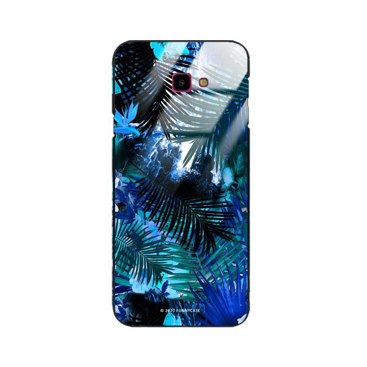 ETUI BLACK CASE GLASS NA TELEFON SAMSUNG GALAXY J4 PLUS 2018 ST_DARK-JUNGLE1