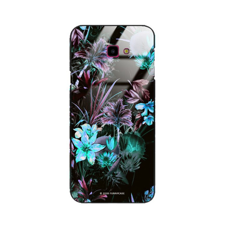 ETUI BLACK CASE GLASS NA TELEFON SAMSUNG GALAXY J4 PLUS 2018 ST_DARK-JUNGLE9