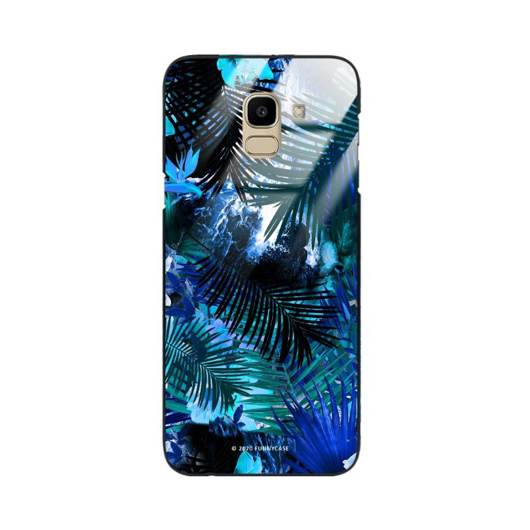 Etui Samsung GALAXY J6 2018, ST_DARK-JUNGLE1 Wzory - FunnyCase