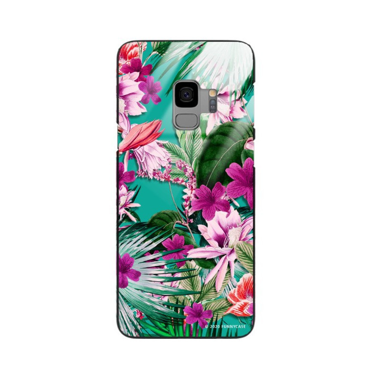 ETUI BLACK CASE GLASS NA TELEFON SAMSUNG GALAXY S9 ST_DARK-JUNGLE4