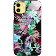 ETUI BLACK CASE GLASS NA TELEFON APPLE IPHONE 11 ST_DARK-JUNGLE12
