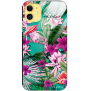 ETUI BLACK CASE GLASS NA TELEFON APPLE IPHONE 11 ST_DARK-JUNGLE4
