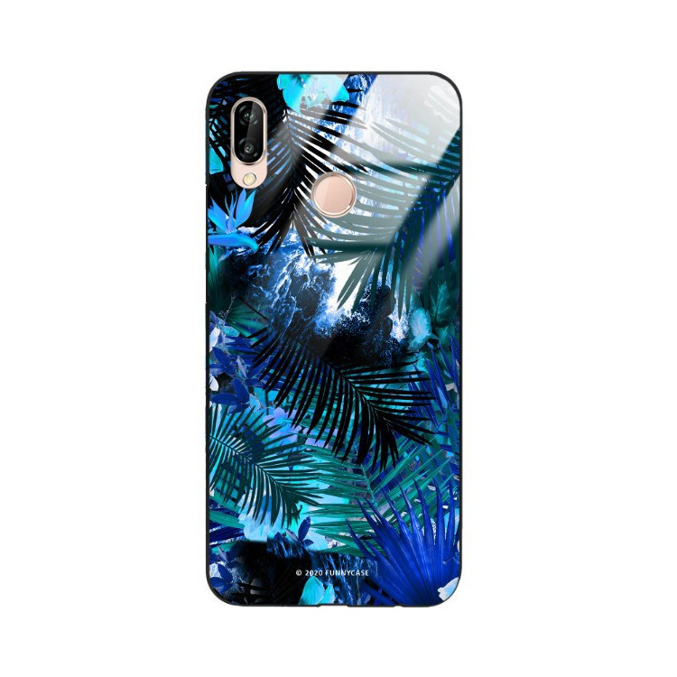 Etui Huawei P20 LITE, ST_DARK-JUNGLE1 Wzory - FunnyCase