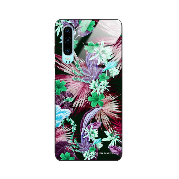 Etui Huawei P30, ST_DARK-JUNGLE12 Wzory - FunnyCase