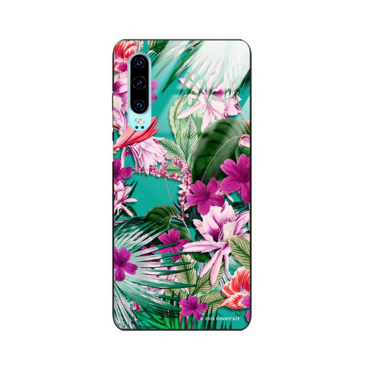 Etui Huawei P30, ST_DARK-JUNGLE4 Wzory - FunnyCase