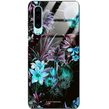 Etui Huawei P30, ST_DARK-JUNGLE9 Wzory - FunnyCase