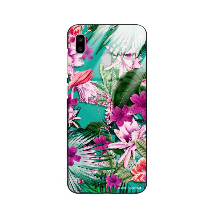 Etui Samsung GALAXY A20E, ST_DARK-JUNGLE4 Wzory - FunnyCase