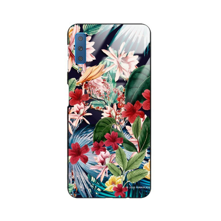 Etui Samsung GALAXY A7 2018, ST_DARK-JUNGLE12 Wzory - FunnyCase