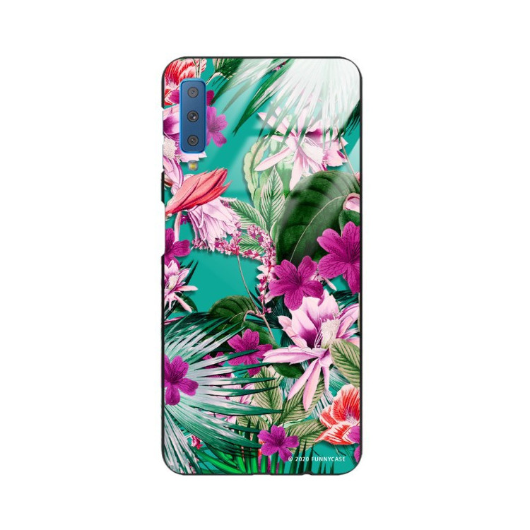 Etui Samsung GALAXY A7 2018, ST_DARK-JUNGLE4 Wzory - FunnyCase