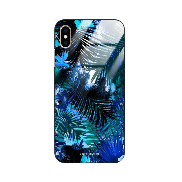 Etui Apple IPHONE XS MAX, ST_DARK-JUNGLE1 Wzory - FunnyCase