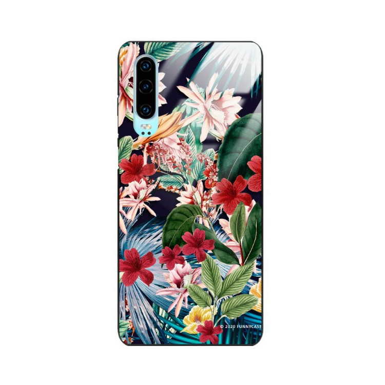 Etui Huawei P30, ST_DARK-JUNGLE12 Wzory - FunnyCase