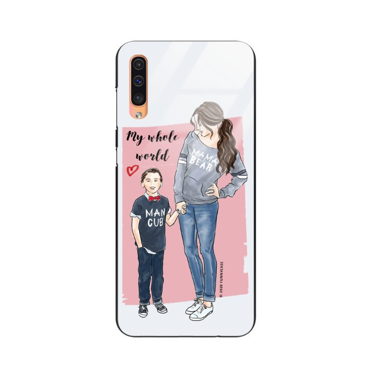 ETUI BLACK CASE GLASS NA TELEFON SAMSUNG GALAXY A50 ST_MOMLIFE121