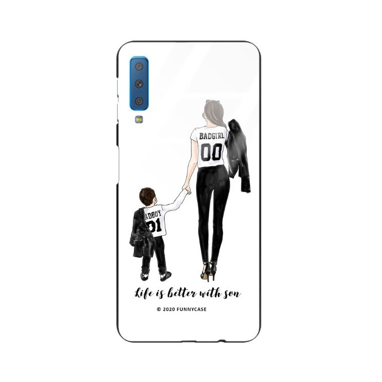 Etui Samsung GALAXY A7 2018, ST_MOMLIFE112 Wzory - FunnyCase