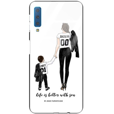 Etui Samsung GALAXY A7 2018, ST_MOMLIFE112 Wzory - FunnyCase