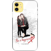 ETUI BLACK CASE GLASS NA TELEFON APPLE IPHONE 11 ST_MOMLIFE100