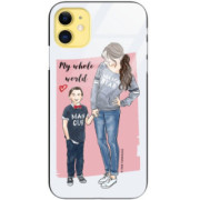 ETUI BLACK CASE GLASS NA TELEFON APPLE IPHONE 11 ST_MOMLIFE121
