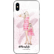 ETUI BLACK CASE GLASS NA TELEFON APPLE IPHONE X / XS ST_MOMLIFE105