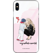 ETUI BLACK CASE GLASS NA TELEFON APPLE IPHONE X / XS ST_MOMLIFE109