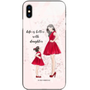 ETUI BLACK CASE GLASS NA TELEFON APPLE IPHONE X / XS ST_MOMLIFE110