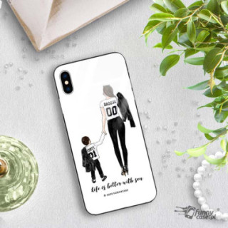 Etui Apple IPHONE X / XS, ST_MOMLIFE112 Wzory - FunnyCase