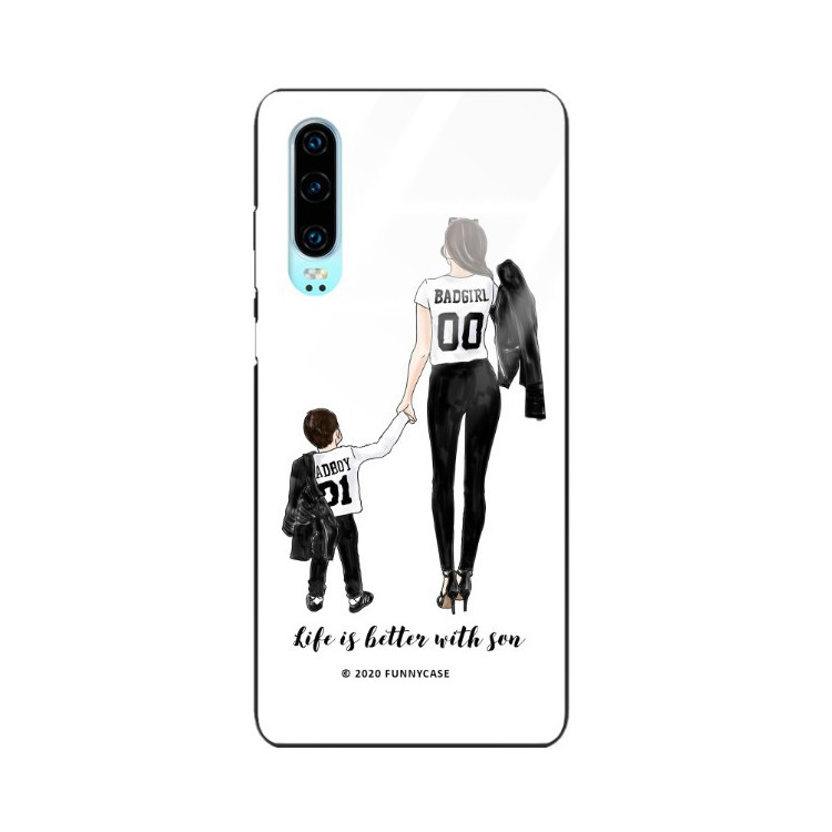 Etui Huawei P30, ST_MOMLIFE112 Wzory - FunnyCase