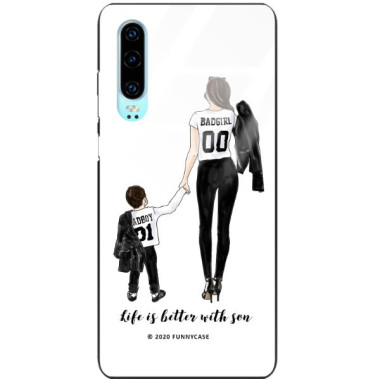 Etui Huawei P30, ST_MOMLIFE112 Wzory - FunnyCase