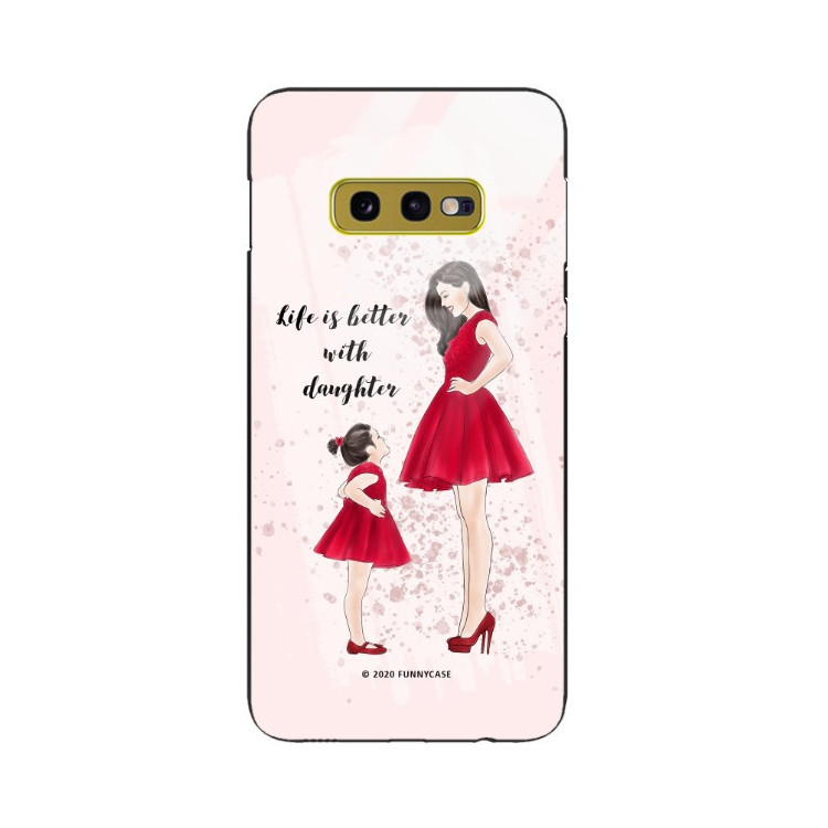 ETUI BLACK CASE GLASS NA TELEFON SAMSUNG GALAXY S10E ST_MOMLIFE110