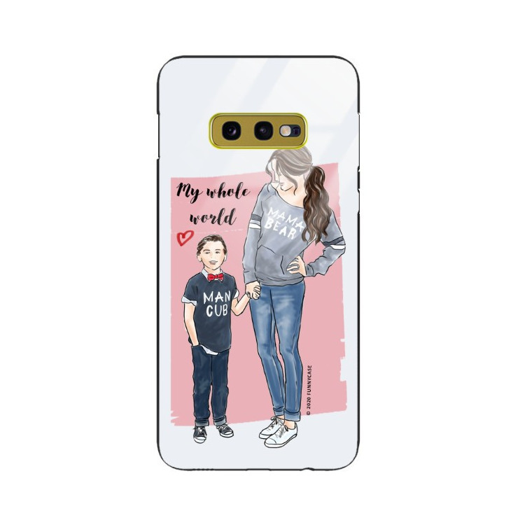 ETUI BLACK CASE GLASS NA TELEFON SAMSUNG GALAXY S10E ST_MOMLIFE121