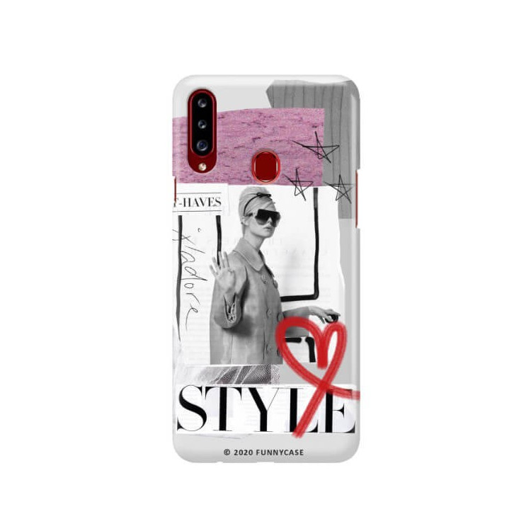 Etui Samsung GALAXY A20S, Etui Magazine Wzory 2020-1 Transparentny - FunnyCase
