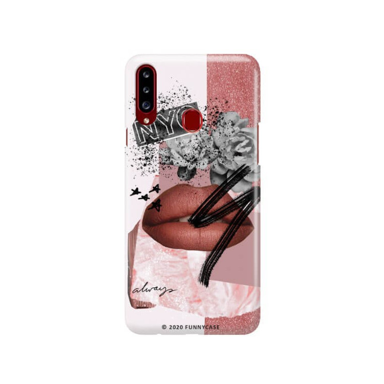 Etui Samsung GALAXY A20S, Etui Magazine Wzory 2020-1 Transparentny - FunnyCase