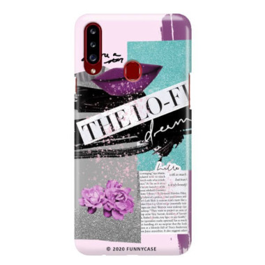 Etui Samsung GALAXY A20S, Etui Magazine Wzory 2020-1 Transparentny - FunnyCase