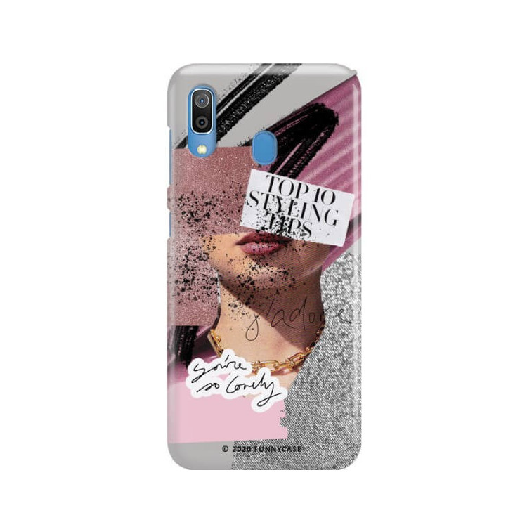 Etui Samsung GALAXY A30, Etui Magazine Wzory 2020-1 Transparentny - FunnyCase