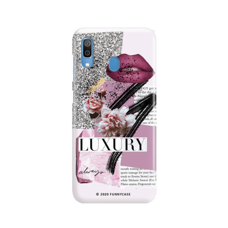 Etui Samsung GALAXY A30, Etui Magazine Wzory 2020-1 Transparentny - FunnyCase