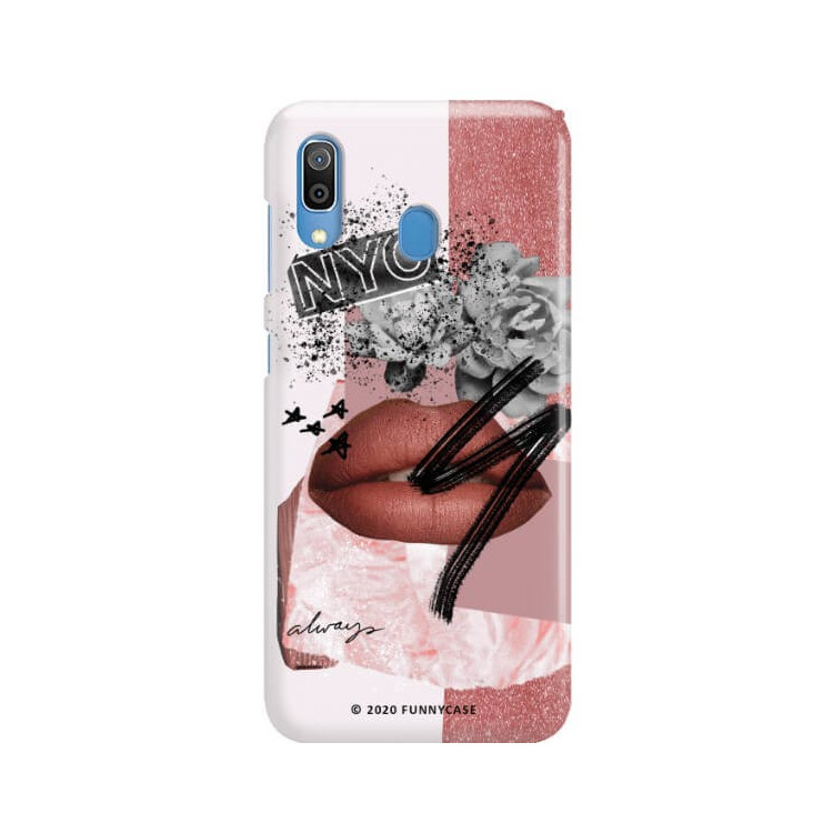 Etui Samsung GALAXY A30, Etui Magazine Wzory 2020-1 Transparentny - FunnyCase