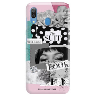 Etui Samsung GALAXY A30, Etui Magazine Wzory 2020-1 Transparentny - FunnyCase