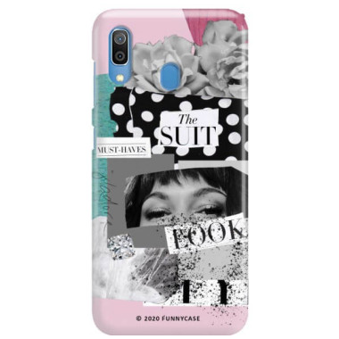 Etui Samsung GALAXY A30, Etui Magazine Wzory 2020-1 Transparentny - FunnyCase