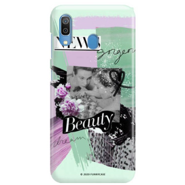 Etui Samsung GALAXY A30, Etui Magazine Wzory 2020-1 Transparentny - FunnyCase